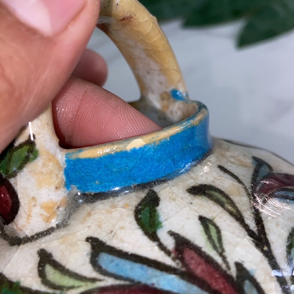 Vintage Collectible Hand Made Hand Painted Pottery Jug - Picture 13 of 17